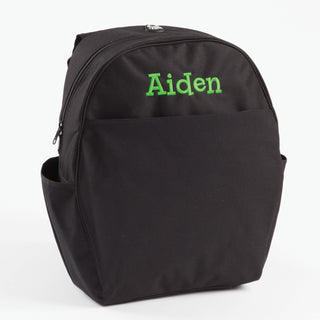 Personalized Black Backpack