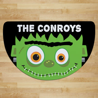 Frankenstein Personalized Half Round Doormat