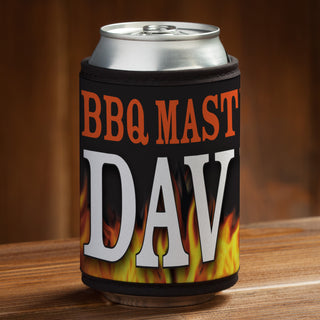 BBQ Master Personalized Can and Bottle Wrap