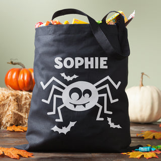 Spooky Spider Personalized Glow In The Dark Treat Bag