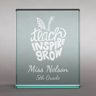 Special Teacher Personalized 4x5 Glass Keepsake
