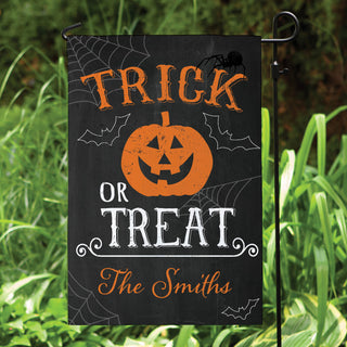 Trick Or Treat Personalized Garden Flag
