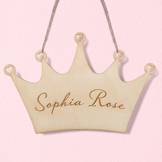 Personalized Wood Crown Plaque
