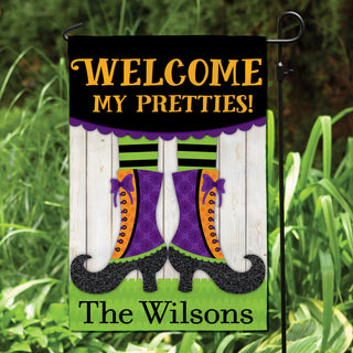 Welcome My Pretties! Personalized Garden Flag