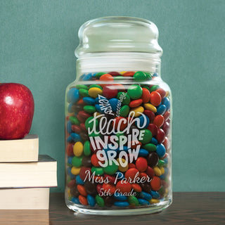 Teach, Inspire, Grow Personalized Treat Jar