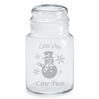 Christmas Time Personalized Treat Jar