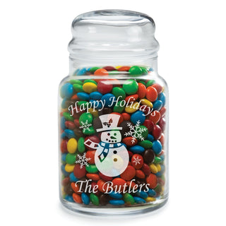 Christmas Time Personalized Treat Jar