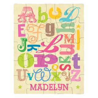 Alphabet Personalized Puzzle----Girl