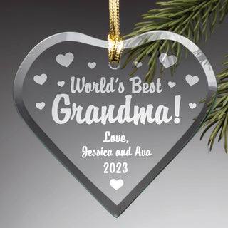 World's Best Personalized Heart Ornament