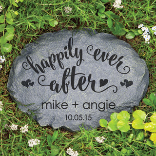 Happily Ever After Personalized Garden Stone