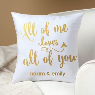 All Of Me Loves All Of You 14" Throw Pillow