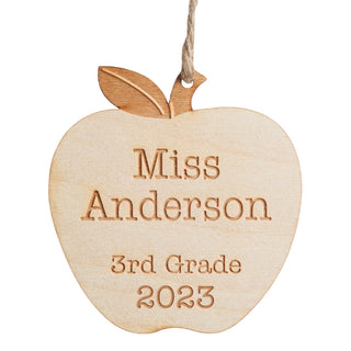 Special Teacher Personalized Wood Ornament
