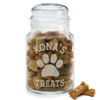 Dog Treats Personalized Glass Jar