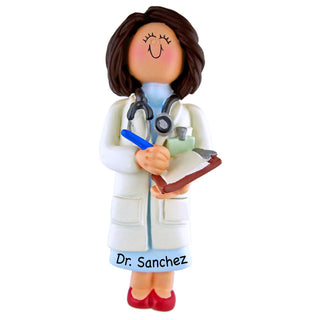 Personalized Female Doctor Ornament