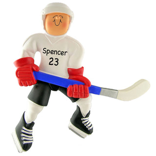 Personalized Hockey Player Ornament