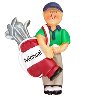 Personalized Golfer Ornament