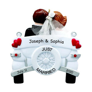 Personalized Vintage Wedding Ornament