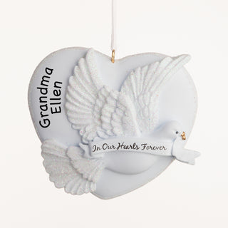 In Our Hearts Forever Personalized Memorial Ornament
