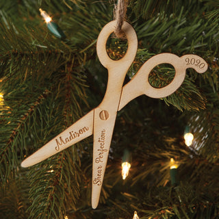 Hair Stylist Personalized Wood Ornament