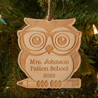Wise & Wonderful Personalized Wood Ornament