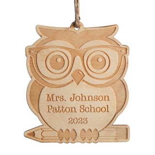 Wise & Wonderful Personalized Wood Ornament