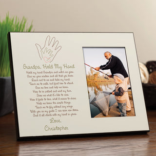 Grandpa Hold My Hand Personalized Frame