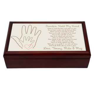 Grandpa Hold My Hand Personalized Keepsake Box