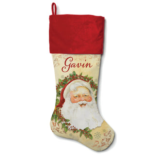 Happy Santa Personalized Stocking