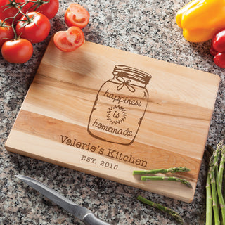 Happiness Is Homemade Personalized Cutting Board