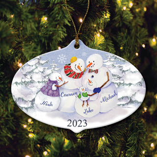 Joy of Family Personalized Family Of Four Ornament
