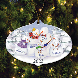 Joy Of Family Personalized Family Of Five Ornament