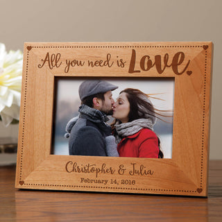All You Need Is Love Personalized Frame