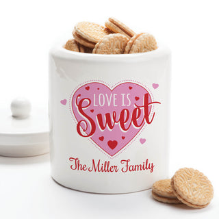 Love Is Sweet Personalized Treat Jar