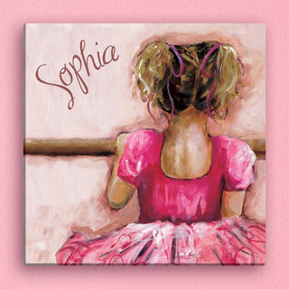 Ballerina Personalized 12x12 Canvas