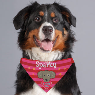 I Ruff You Personalized Dog Bandana