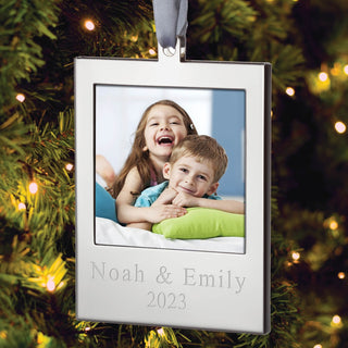 Personalized Silver Frame Ornament