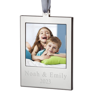 Personalized Silver Frame Ornament