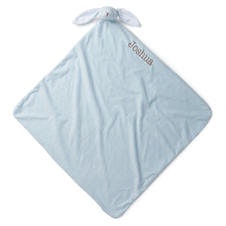 Personalized Bunny Nap Blanket---Blue
