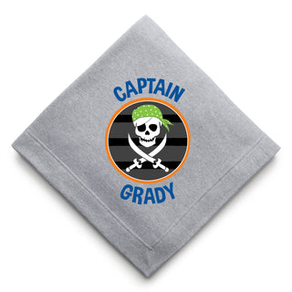 Pirate Personalized Sweatshirt Blanket