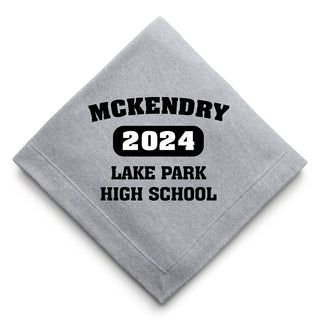 School Pride Personalized Sweatshirt Blanket