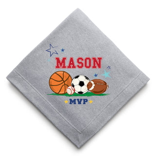 MVP Sports Personalized Sweatshirt Blanket