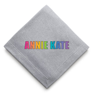 Rainbow Name Personalized Sweatshirt Blanket