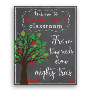 From Tiny Seeds Grow Mighty Trees 11x14 Personalized Canvas