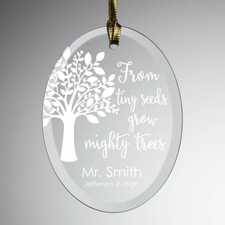 From Tiny Seeds Grow Mighty Trees Personalized Sun Catcher