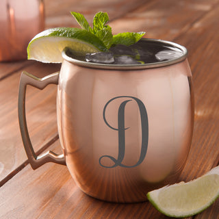 Script Initial Personalized Moscow Mule Mug