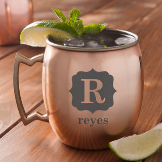 Family Initial Personalized Moscow Mule Mug
