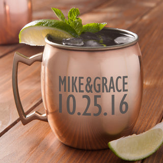 Happy Couple Personalized Moscow Mule Mug