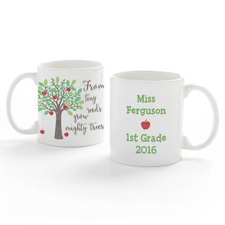 From Tiny Seeds Grow Mighty Trees Personalized White Coffee Mug - 11 oz.