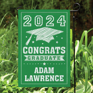 Congrats Graduate Personalized Garden Flag