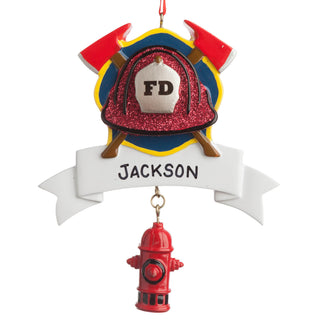 Fire Fighter Personalized Ornament